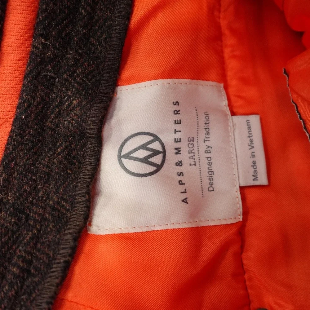 Alps & Meters Snow Pants Mens Large Brown Alpine Winter Trouser Wool Ski